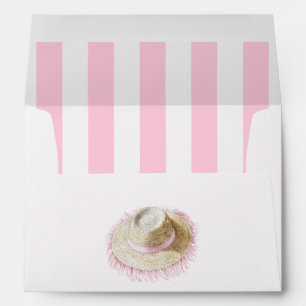 Pink Coastal Chic Beach Club Envelope