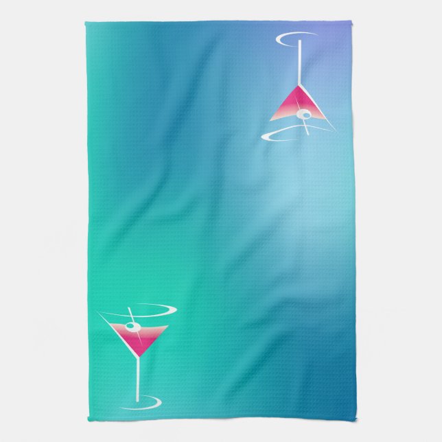 Pink Cocktail Bar Towels (Vertical)