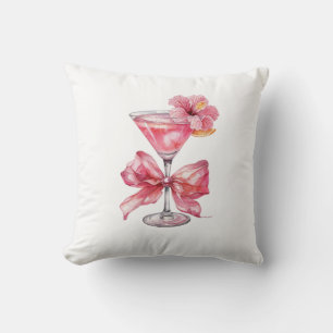 Pink Cocktail Decorative Cushion
