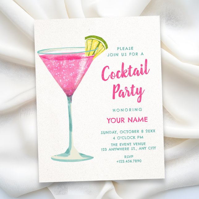 Pink cocktail invitation (Creator Uploaded)