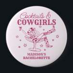 Pink Cocktails and Cowgirls Bachelorette Favours<br><div class="desc">Get ready to celebrate your bride to be in true Nashville style with this Cocktails and Cowgirls Collection! Featuring a chic cowgirl lounging in a cocktail glass and playful pink accents, it’s giving Nashville Girls Night vibes. Grab your boots and your besties because this is going to be a party...</div>