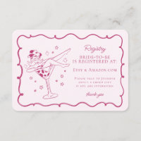 Pink Cocktails and Cowgirls Rodeo Registry Insert