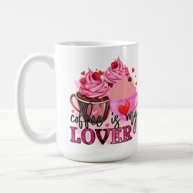 PINK COFFEE IS MY LOVER MUG (Left)