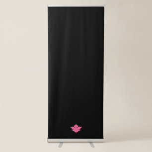 pink colour illustratio Vertical Retractable Banne Banner