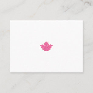 pink colour illustration place card