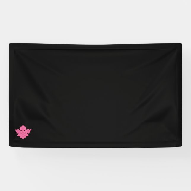 pink colour illustration Vinyl Banner  (Horizontal)