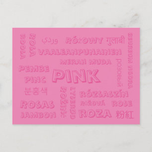 Pink - Colour Languages on Postcards