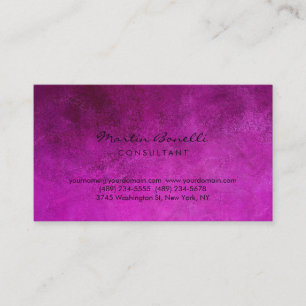 Pink Colour Minimalist Modern Professional  Business Card
