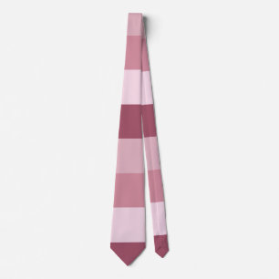 Pink Colour Tones Stripes Design Tie