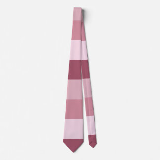 Pink Colour Tones Stripes Design  Tie