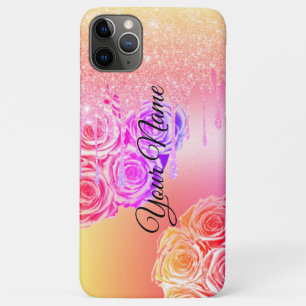 Pink Colourful Glitter Sparkling Drips iPhone 11 Pro Max Case