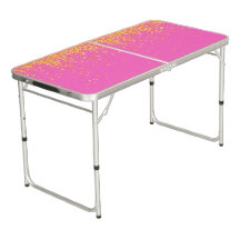 Pink Colourful Pong Table