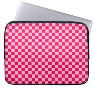 Pink Combination Classic Chequerboard by STaylor Laptop Sleeve