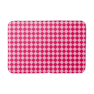 Pink Combination Diamond Pattern by Shirley Taylor Bath Mat