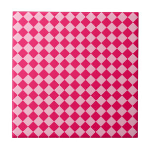 Pink Combination Diamond Pattern by Shirley Taylor Tile