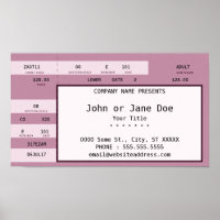 pink concert ticket