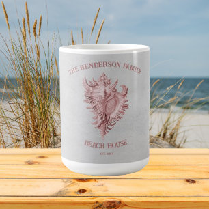 Pink Conch Shell Coffee Mug