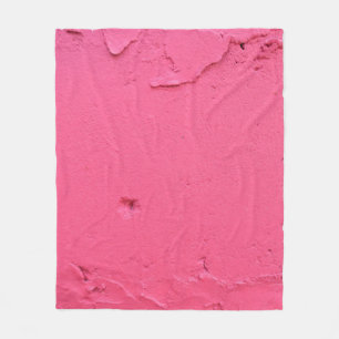 PINK CONCRETE WALL DURING DAYTIME FLEECE BLANKET