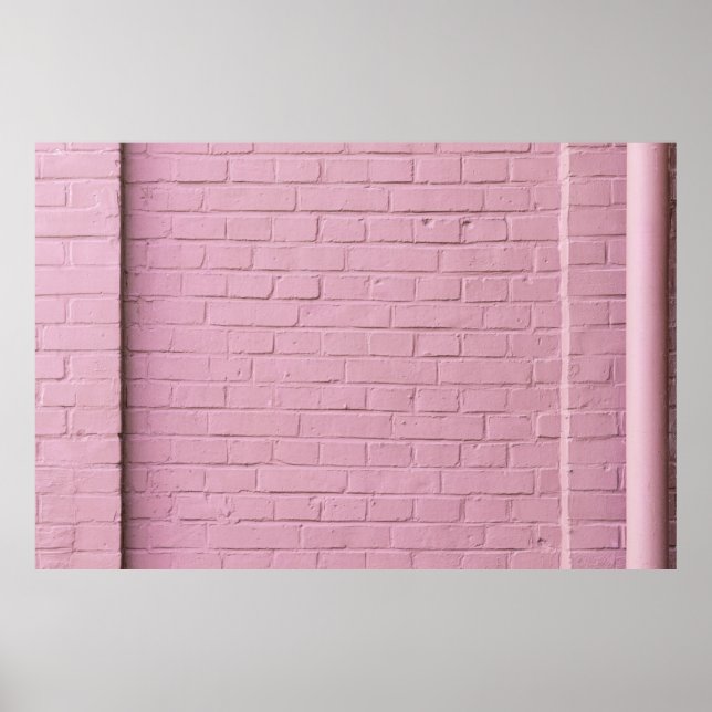 Pink concrete wall poster (Front)