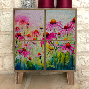 Pink Coneflower Decoupage Tissue Paper