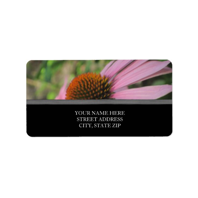 Pink Coneflowers Address Labels (Front)