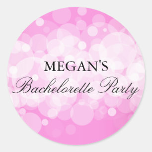 Pink Confetti Bachelorette Party Sticker