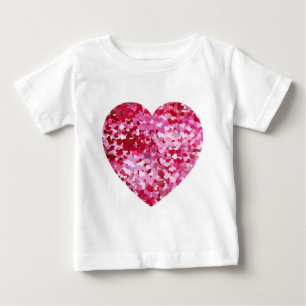Pink Confetti Hearts Baby T-Shirt