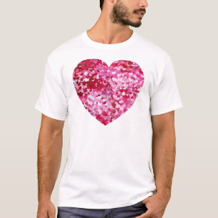 Pink Confetti Hearts T-Shirt