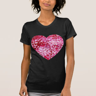 Pink Confetti Hearts T-Shirt