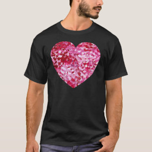 Pink Confetti Hearts T-Shirt