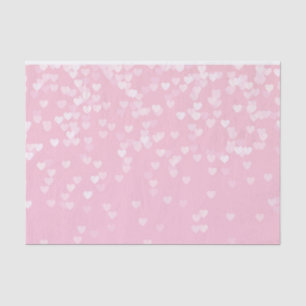 Pink Confetti Hearts Tissue Paper