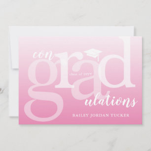 Pink ConGRADulations Graduation Congratulations