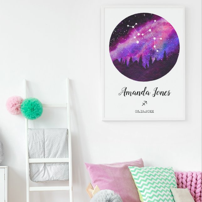 Pink Constellation Sagittarius Horoscope Sign Gift (Creator Uploaded)