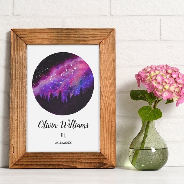 Pink Constellation Scorpio Horoscope Sign Gift (Creator Uploaded)