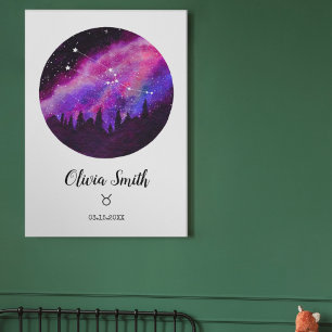 Pink Constellation Taurus Horoscope Sign Gift