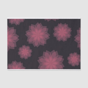 Pink, cool, trendy, modern flower abstraction tissue paper