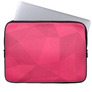 Pink, cool, unique, trendy triangle illustration laptop sleeve