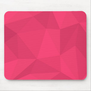 Pink, cool, unique, trendy triangle illustration mouse mat