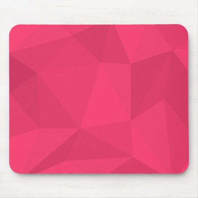 Pink, cool, unique, trendy triangle illustration mouse mat (Front)