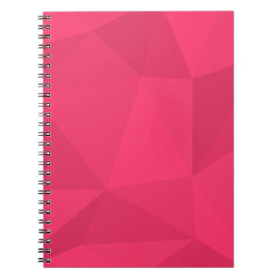 Pink, cool, unique, trendy triangle illustration notebook
