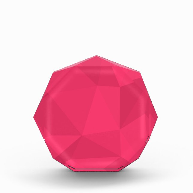 Pink, cool, unique, trendy triangle illustration photo block (Front)