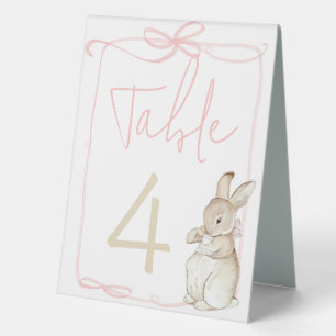Pink Coquett Peter the Rabbit Birthday Table No