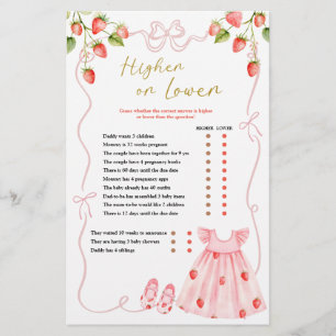 Pink Coquette Baby Clothes Higher or Lower 