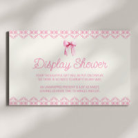Pink Coquette Bow Bridal Shower Display Shower