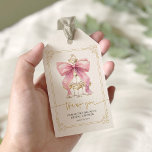 Pink Coquette Bow Bridal Shower Gift Tags<br><div class="desc">Pink Coquette Bow Bridal Shower Gift Tags</div>