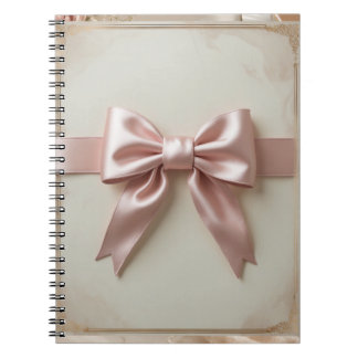 Pink Coquette Bow Spiral Notebook