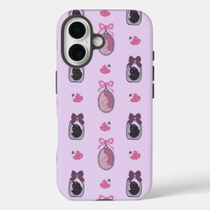 Pink Coquette Cat iPhone 16 case