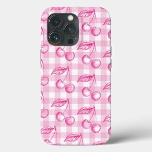 Pink Coquette Cherry Aesthetic iPhone 13 Pro Case