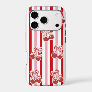 Pink Coquette Cherry Bow Phone Case