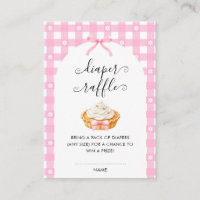 Pink Coquette Fall Pie Diaper Raffle